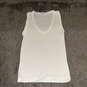 perfectwhitetee White Ribbed Tank